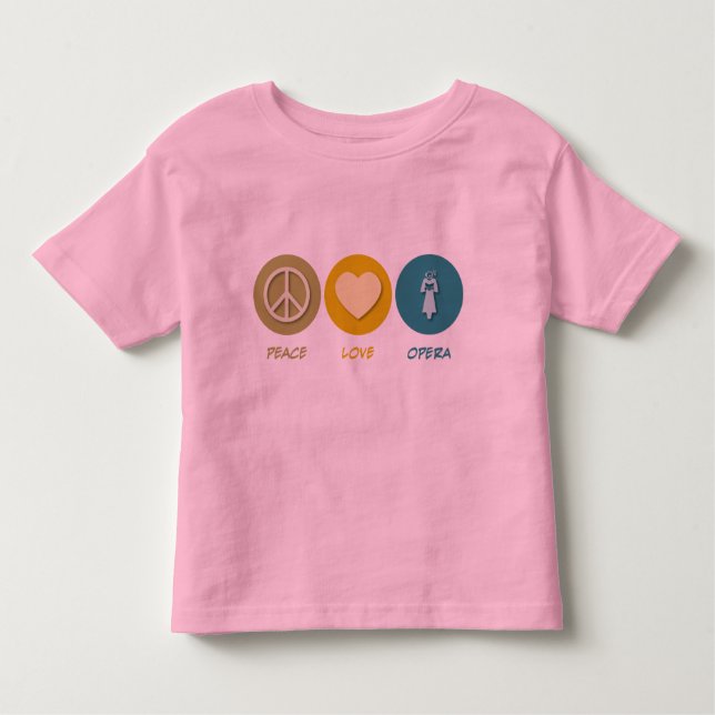 Camiseta Infantil Ópera do amor da paz (Frente)