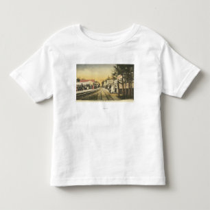 Camiseta Infantil Opinião da estrada de ferro da fileira do