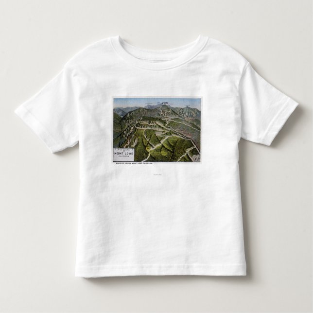 Camiseta Infantil Opinião de olho de pássaro da montanha (Frente)