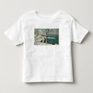 Camiseta Infantil Opinião do inverno do porto de Marblehead