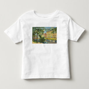 Camiseta Infantil Opinião do patamar do hotel dos E.U. da rua