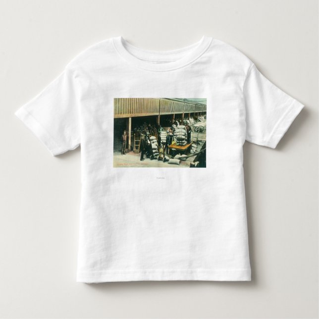 Camiseta Infantil Opinião os trabalhadores da jarda do navio que (Frente)