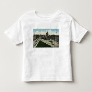 Camiseta Infantil Opinião quadrada de Copley da igreja de trindade