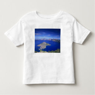 Camiseta Infantil OR, Crater Lake NP, Wizard Island e Crater