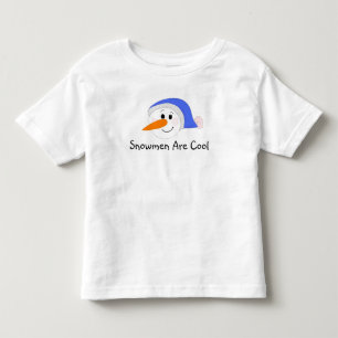 Camiseta Infantil Os bonecos de neve são legal