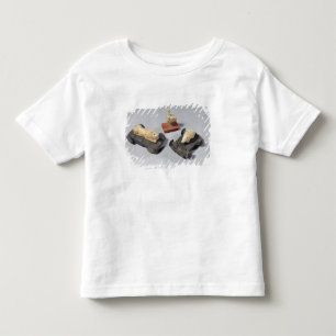 Camiseta Infantil Os brinquedos das crianças: um ouriço, um leão