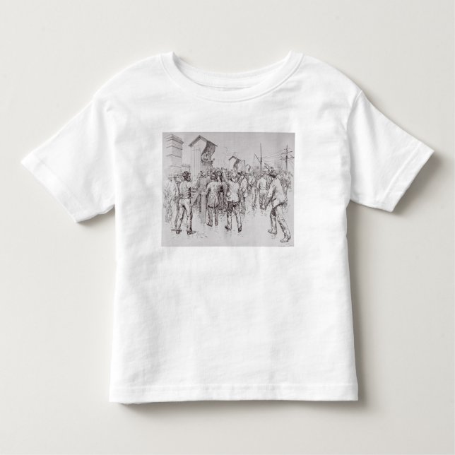 Camiseta Infantil Os desempregados de Londres (Frente)