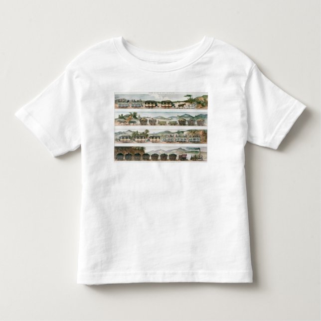 Camiseta Infantil Os passageiros e transportam a primeira linha (Frente)