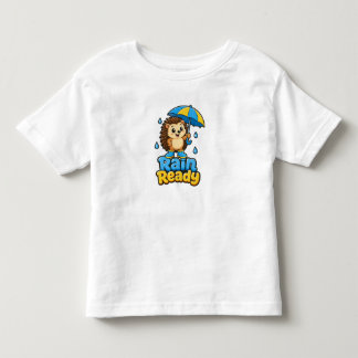 Camiseta Infantil Ouriço Fofo Pronto Para Chuva