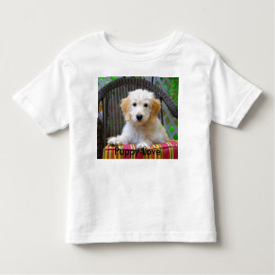 Camiseta Infantil Ouro Doodle Puppy Love Toddler