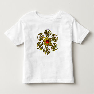 CAMISETA INFANTIL OURO ROSA RUBY