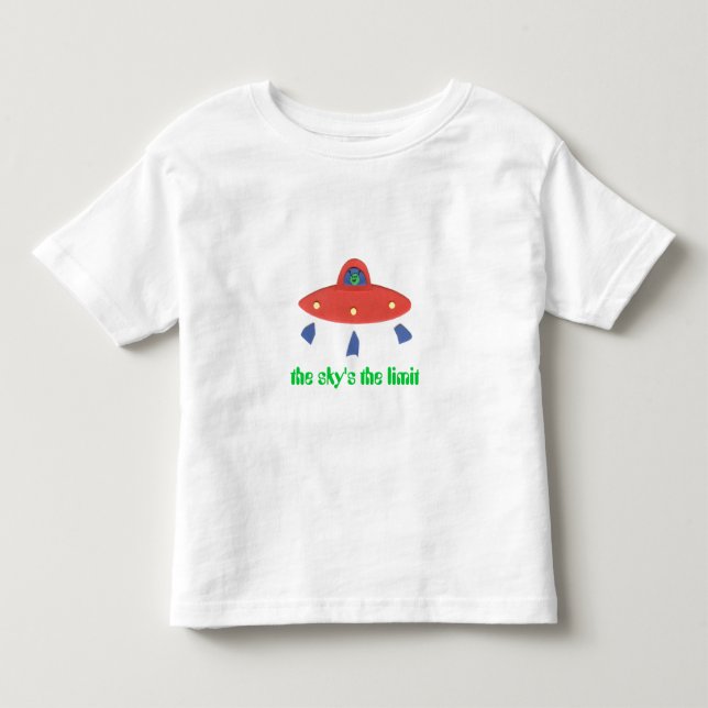 Camiseta Infantil OVNI O Céu É o Limite (Frente)