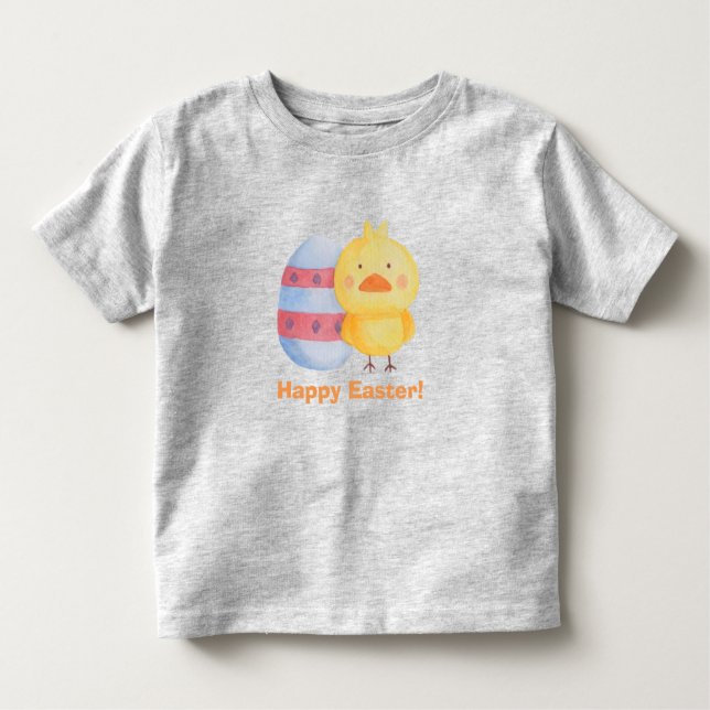 Camiseta Infantil Ovos de felz pascoa e Pintinhos para bebês (Frente)