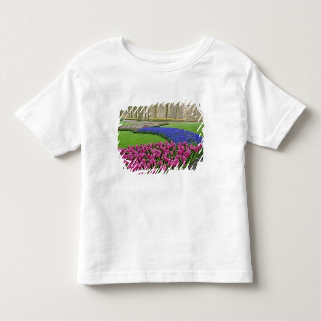 Camiseta Infantil Padrão de Hyacinth de Uvas, tulipas e 2 (Frente)