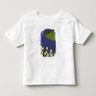 Camiseta Infantil Padrão de jardim das flores de Grape Hyacinth e 2