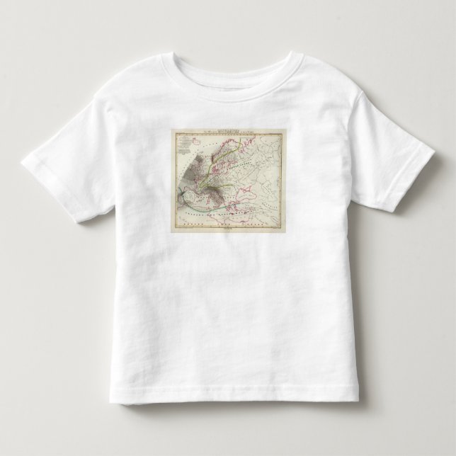 Camiseta Infantil Padrões da chuva em Europa (Frente)