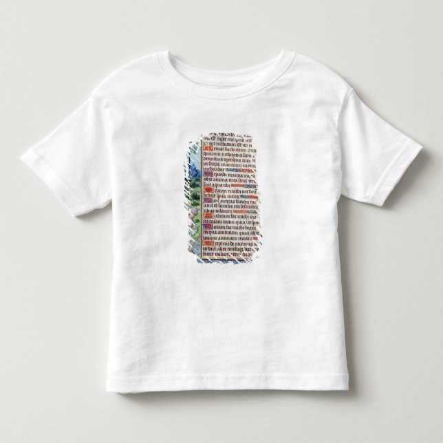 Camiseta Infantil Página do texto Latin com beira (Frente)