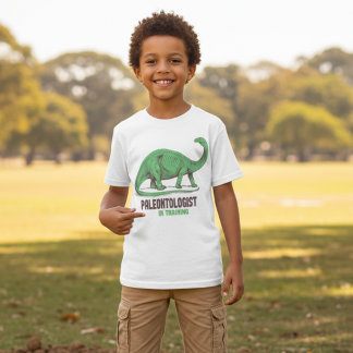 Camiseta Infantil Paleontólogo em Treinamento Dino