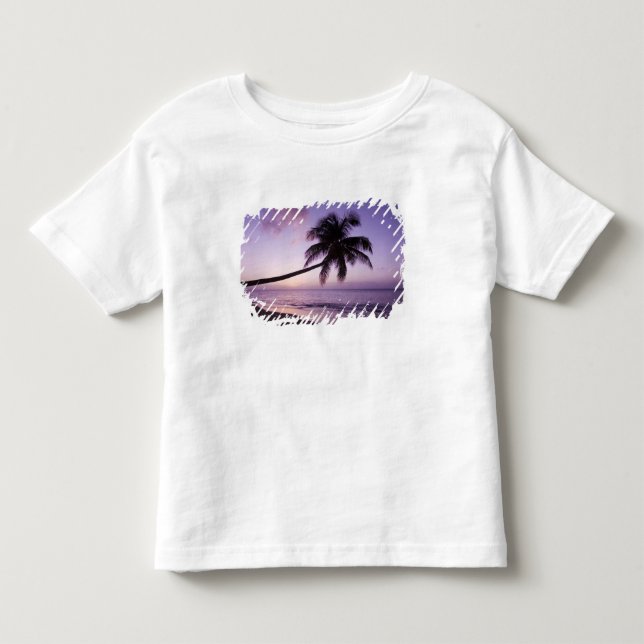 Camiseta Infantil Palmeira solitária no pôr do sol, Coconut Grove Be (Frente)