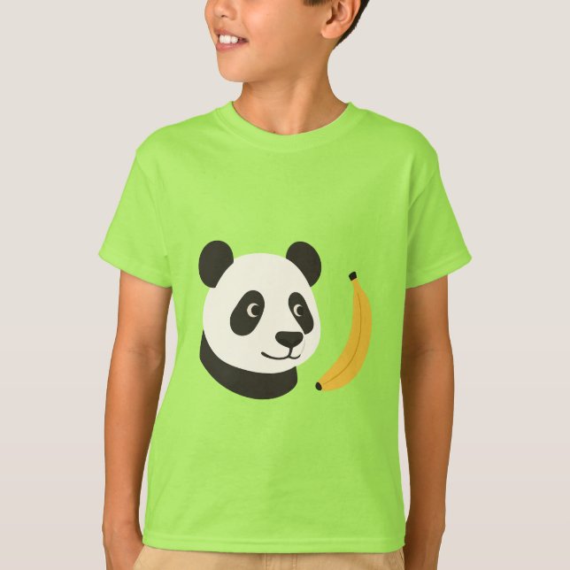 Camiseta Infantil Panda Banana (Frente)