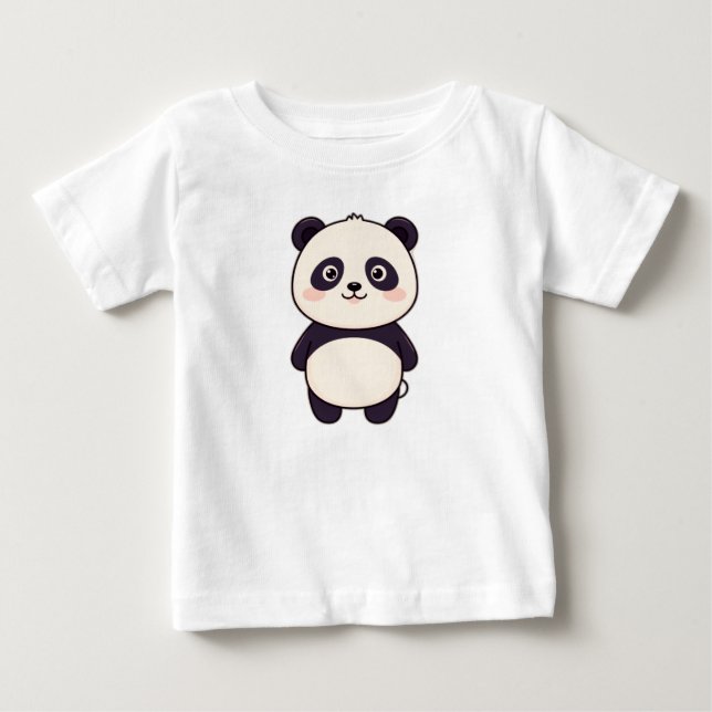 Camiseta Infantil Panda Fofo – Design de Animal Ad (Frente)