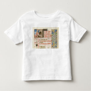 Camiseta Infantil Pão do cozimento, de um livro das horas