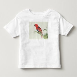 Camiseta Infantil Papagaio de Electus, em um tiro de bambu