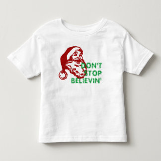CAMISETA INFANTIL PAPAI NOEL NÃO PARA BELIEVIN