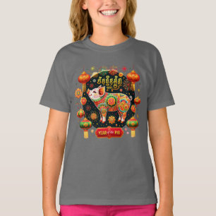 Camiseta infantil para o Ano do Porco