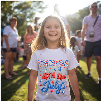 Camiseta infantil para o Dia 4 de Julho