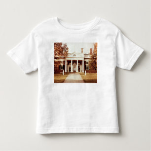 Camiseta Infantil Para o leste parte dianteira de Monticello