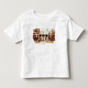 Camiseta Infantil Para o leste parte dianteira de Monticello