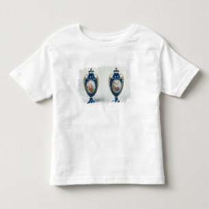 Camiseta Infantil Pares de vasos de Sevres decorados com alegórico