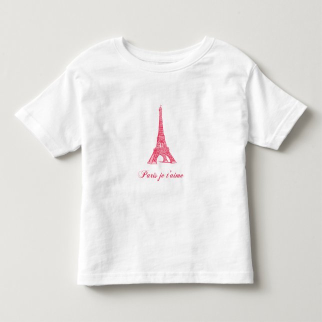 Camiseta Infantil Paris Toddler Tee (Frente)