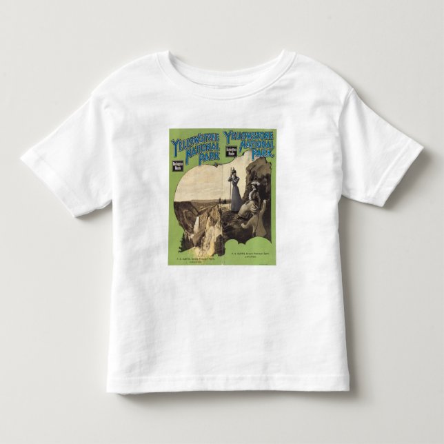 Camiseta Infantil Parque nacional 3 de Yellowstone (Frente)