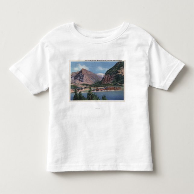 Camiseta Infantil Parque nacional de geleira, TA - muita hotel 2 da (Frente)