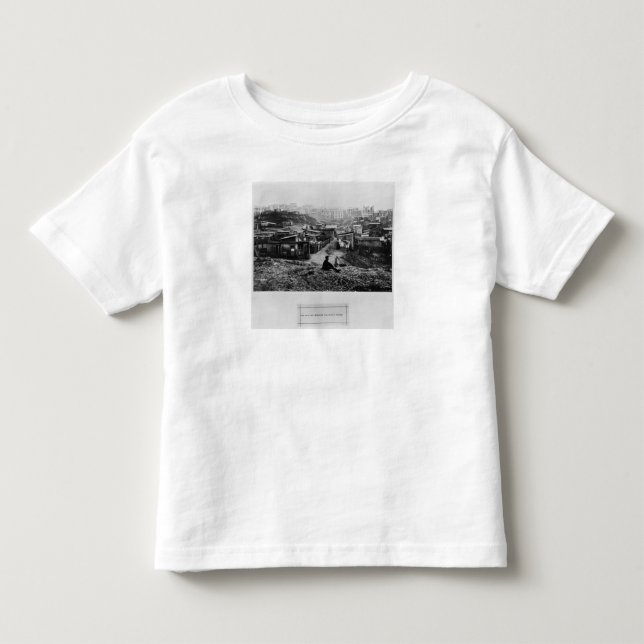 Camiseta Infantil Parte superior da rua Champlain Paris, 1858-78 (Frente)