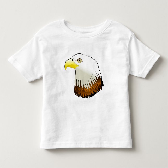 Camiseta Infantil Pássaro da águia americana de rapina poderoso (Frente)