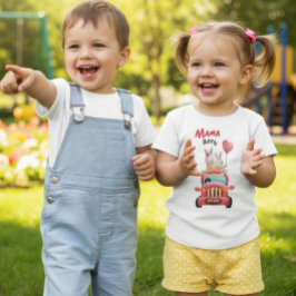 Camiseta Infantil Passeio de Coelho Mamãe Bunny