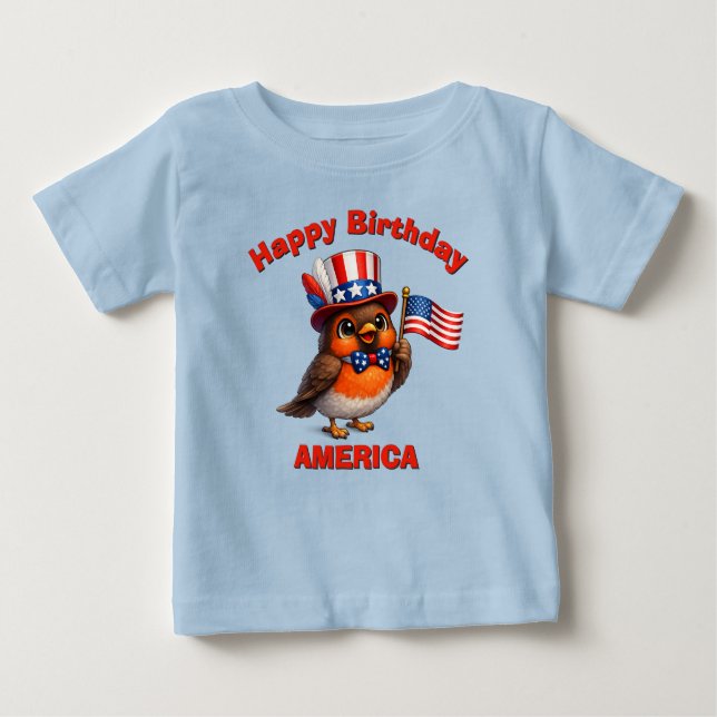 Camiseta Infantil Patriota Robin (4n) (Frente)