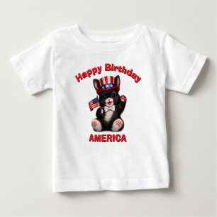 Camiseta infantil Patriótica Black Bunny (5ap)