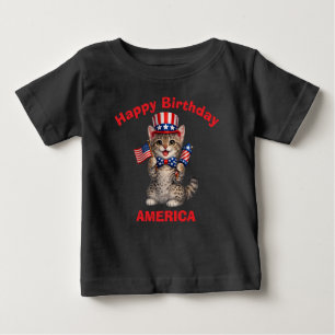 Camiseta Infantil Patriótica California Spangled (