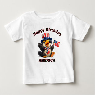 Camiseta infantil patriótica de tucano (4k)