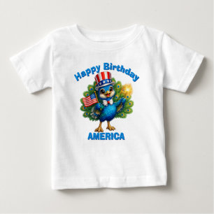 Camiseta Infantil Patriótica do Pavão (4r)