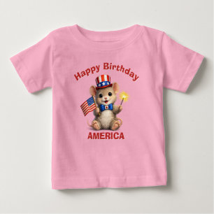 Camiseta Infantil Patriótica do Rato (5i)