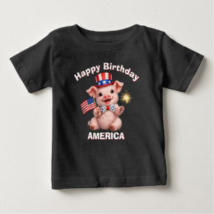 Camiseta infantil patriótica Piglet (5k)
