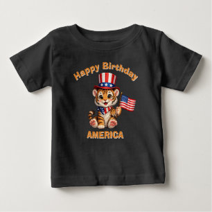 Camiseta Infantil Patriótica Tigre (5n)