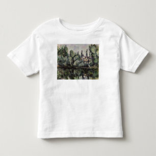 Camiseta Infantil Paul Cezanne   os bancos do Marne, 1888