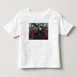 Camiseta Infantil Paul Gauguin sob o Pandanus, 1891 (óleo no Ca