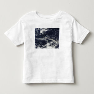 Camiseta Infantil Pena das colinas de Soufriere, Montserrat da cinza